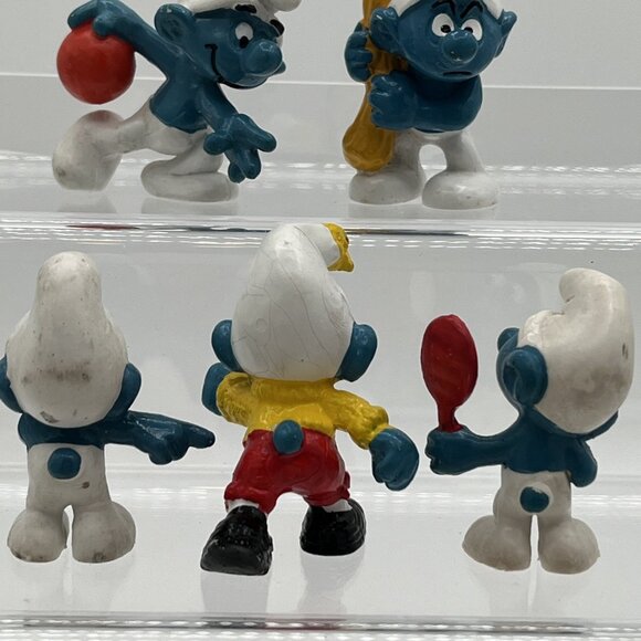 Vintage Smurfs Smurfette Smurf PVC Figures Lot of 7 Schleich Peyo - Picture 6 of 14